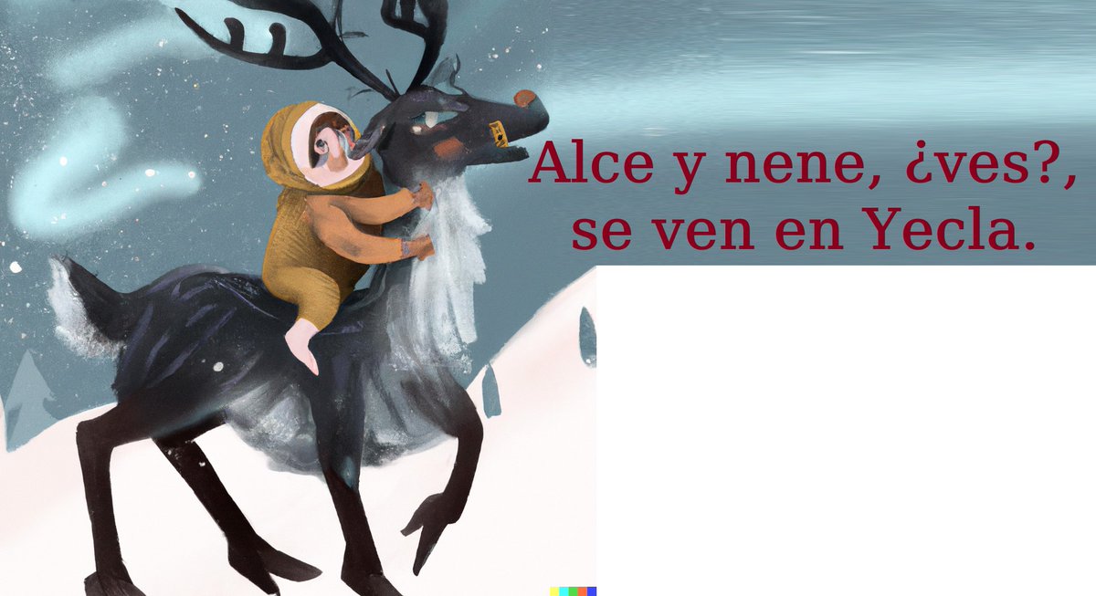 "Alce" (palíndromo)
· · · >