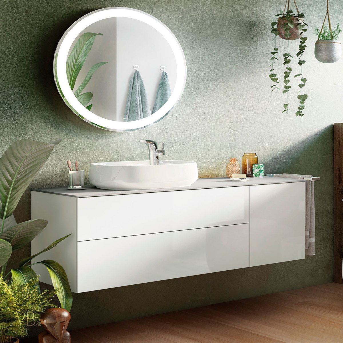 venetobath's tweet photo. A wallmount vanity is attached directly to the wall instead of standing on the floor. This means there is a clear space underneath the vanity. A wall-hung vanity is a perfect choice if you want to create clean, crisp lines in your bathroom.

#VenetoBath #wallmountvanity https://t.co/LU7yAbHc82