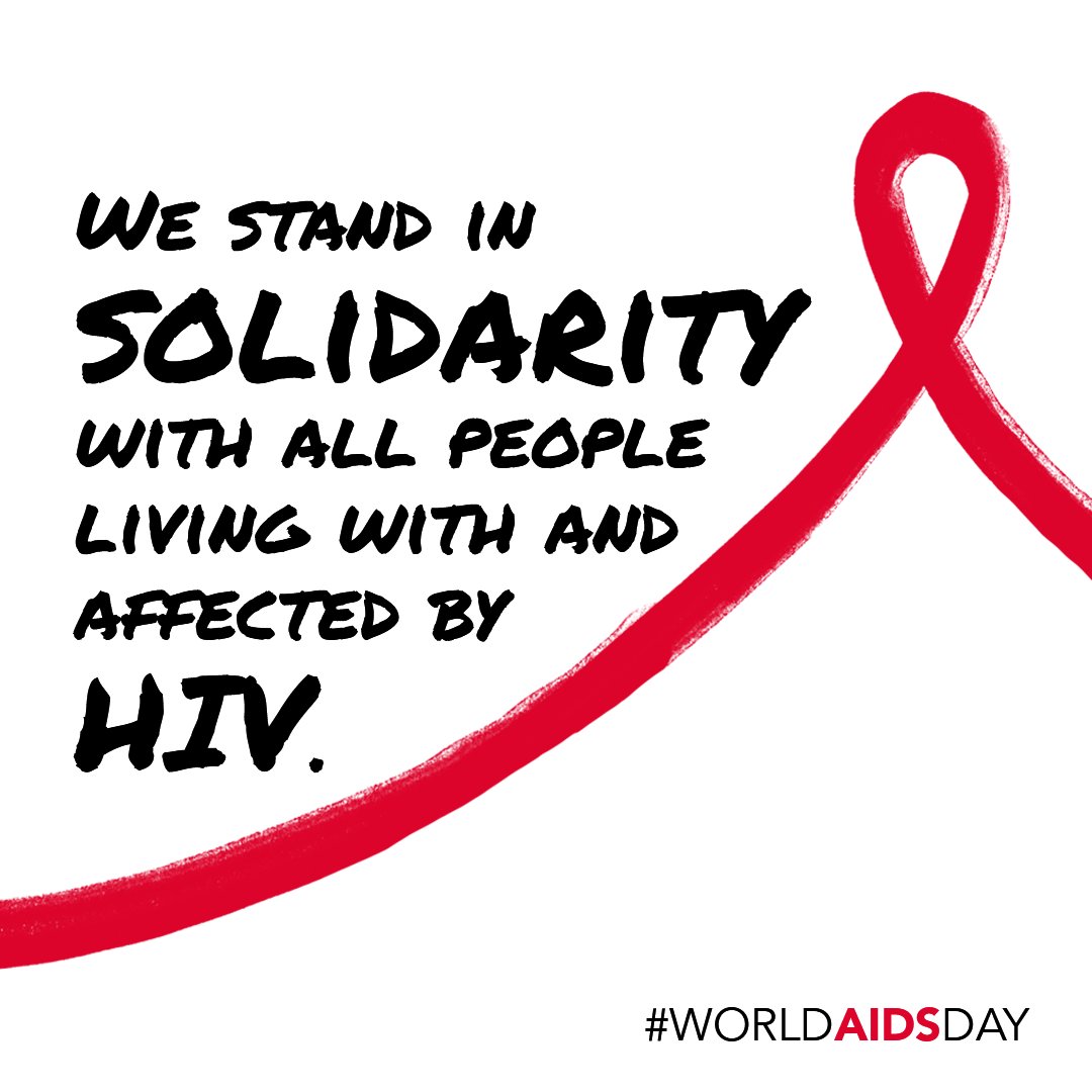 1 December is #WorldAIDSDay. We remember our friends and loved ones who have died from AIDS-related illnesses and stand in solidarity with all people who are living with or affected by HIV.