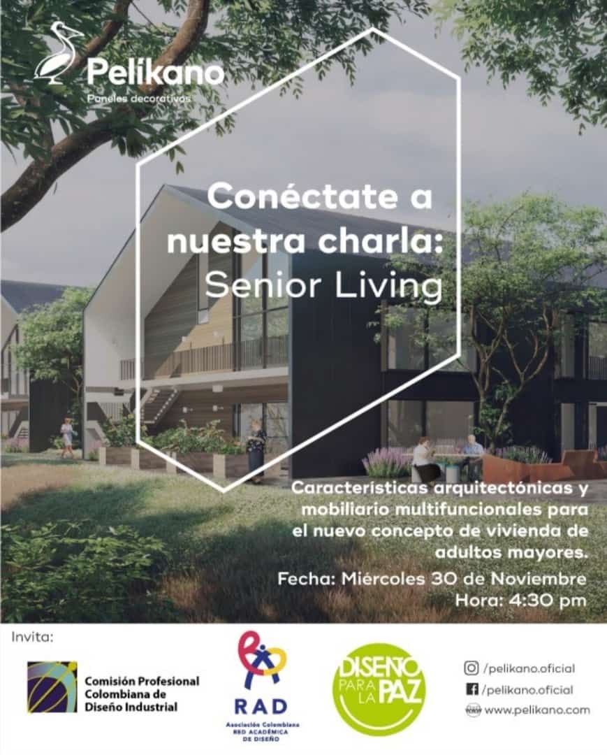 Cdisenoi's tweet photo. Conéctate a nuestro próximo webinar: La arquitectura y el diseño se integran para transformar espacios como respuesta a las necesidades del adulto mayor.
Link de conexión: https://t.co/DBcWWIJh2K https://t.co/2Y5grzHqyH