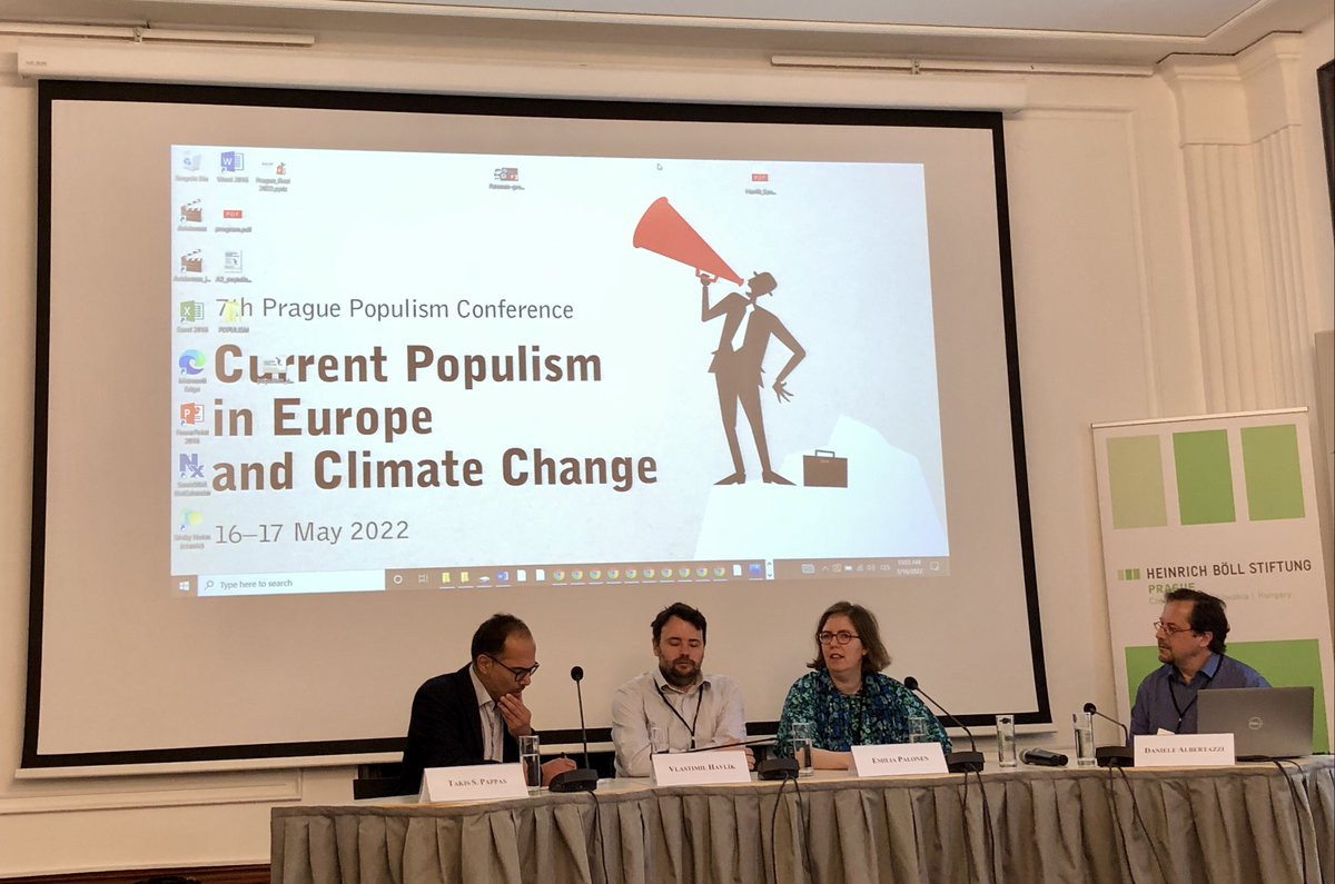 🪟🌟 Finally back in May 2022: the Prague #Populism Conference, featuring a panel on #populist #memory #politics with <a href="/nowtimeusspace/">Now-Time, Us-Space</a> researchers <a href="/epalonen/">Dr. Emilia Palonen, she/hän 💙💛</a> <a href="/RKazlauskaite/">Rūta Kazlauskaitė</a> <a href="/SabineDVolk/">Sabine Volk</a> Marina Vulovic - more on our schedule here helsinki.fi/en/researchgro…

#HEPPsters2022