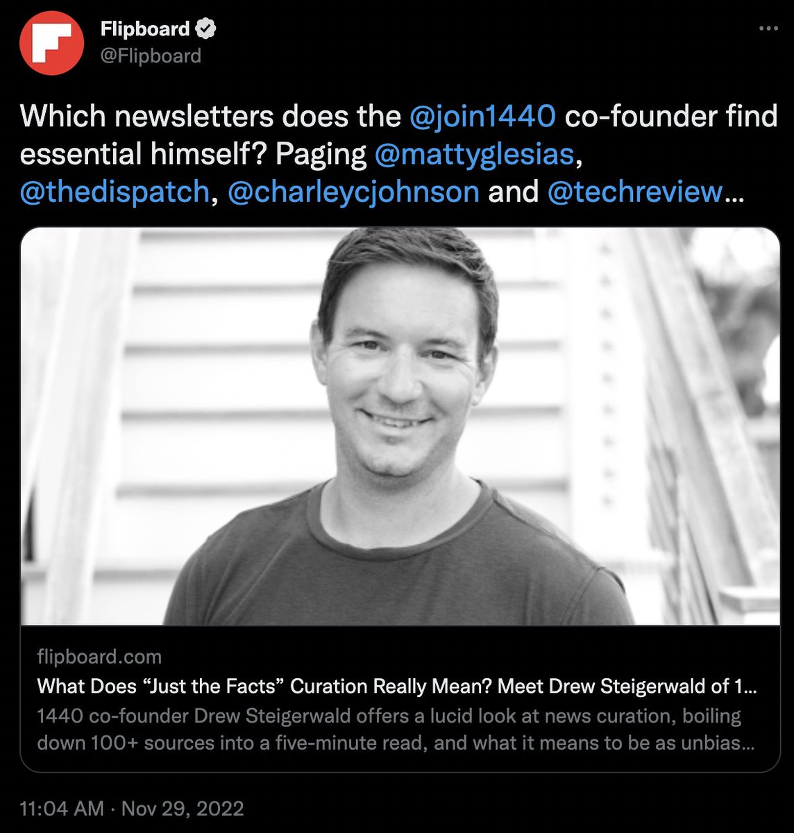 Charley Johnson tweet media