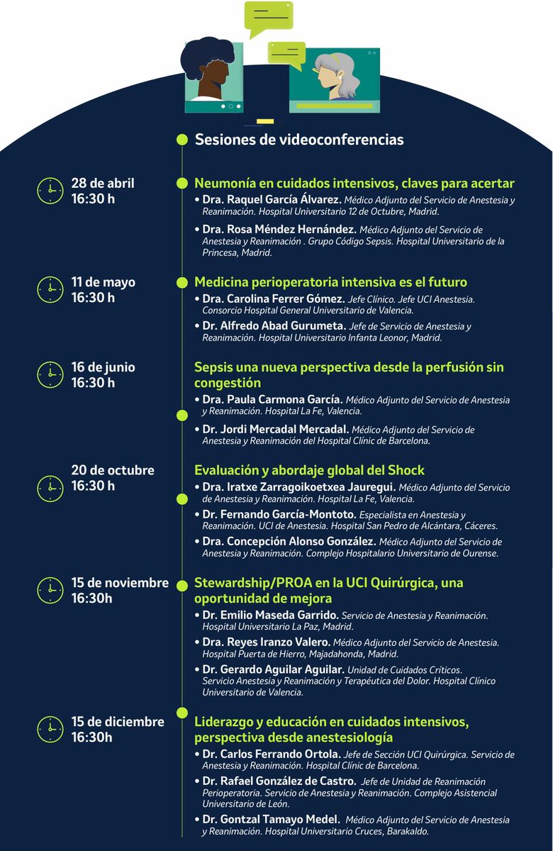 SCISEDAR's tweet photo. #REATalks Próxima sesión en directo #SaveTheDate 15/12/2022 "Liderazgo y Formación en Cuidados Intensivos: perspectiva desde Anestesiología. También existe la posibilidad de ver todas las sesiones grabadas a través del enlace:
https://t.co/iFUfkKZhFq @GtipoS @SCISEDAR @sedar_es https://t.co/vLJ20RvCd4