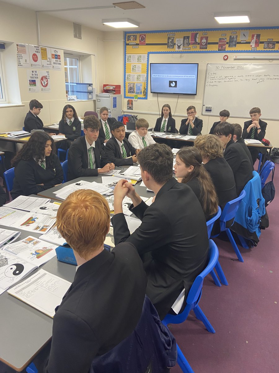 PRS_English's tweet image. Year 10 took part in their first Socratic Debate today. It was a smashing success! @PrincesRisbSch