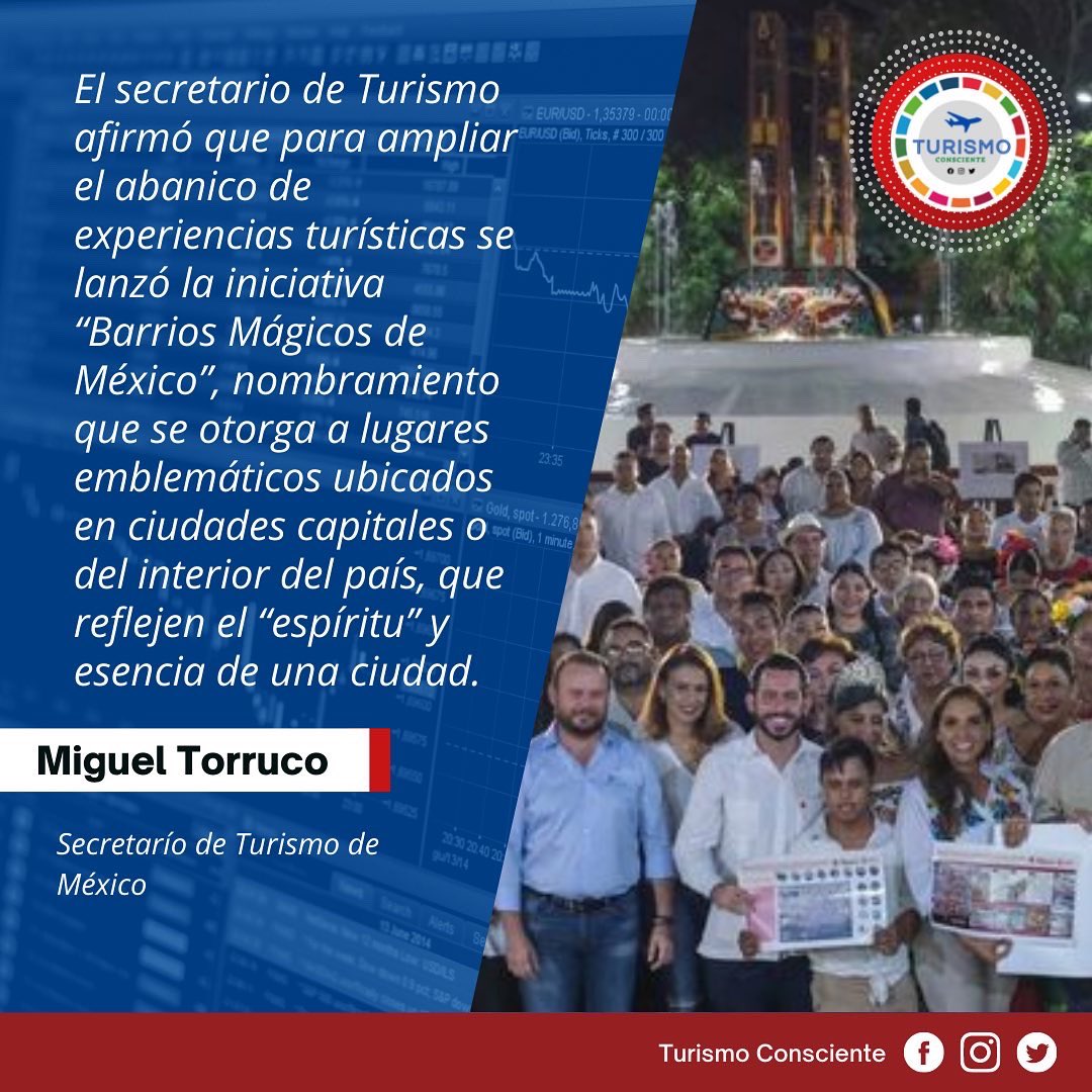 TURINoticia
.
Chetumal se convierte en el primer “Barrio Mágico” de México. 
Parte 1.
.
¿Qué piensan de este programa? 
.
#TURINoticia #TurismoConsciente #Turismo #BarrioMágico #México 
<a href="/SECTUR_mx/">SECTUR México</a> <a href="/SedeturQROO/">Sría. de Turismo Quintana Roo</a> <a href="/TorrucoTurismo/">MiguelTorrucoMarqués</a> <a href="/bernardocuetomx/">Bernardo Cueto</a> <a href="/MaraLezama/">Mara Lezama</a>