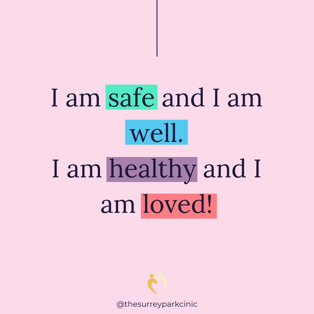 SPCGuildford's tweet image. Here at Surrey Park Clinic we believe that positive affirmations like this can be the most comforting. 

if you agree then repeat after us and drop a ❤️

We are here to help you. 
thesurreyparkclinic.co.uk

#DailyMotivation #PossitiveAffirmation #MorningMotivation #WomensH