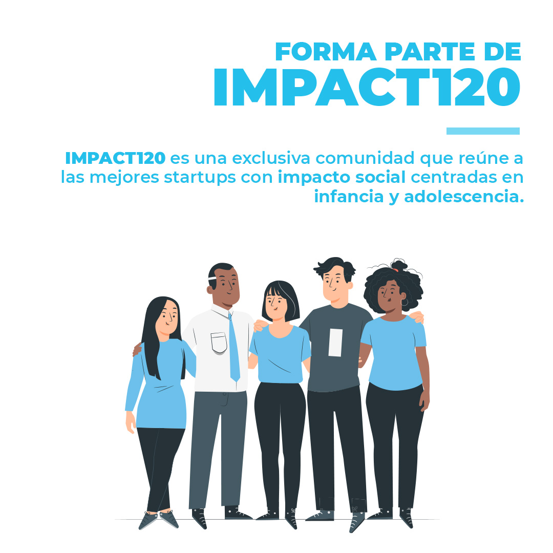 ÚNETE A IMPACTUS 120

Impactus 120 es una exclusiva comunidad que reúne a las mejores startups con impacto social centradas en infancia y adolescencia.

En menos de 2 minutos, formarás parte y accederás a info del Ecosistema ChildTech

Regístrate aquí: airtable.com/shrFUp0Qd28zDV…