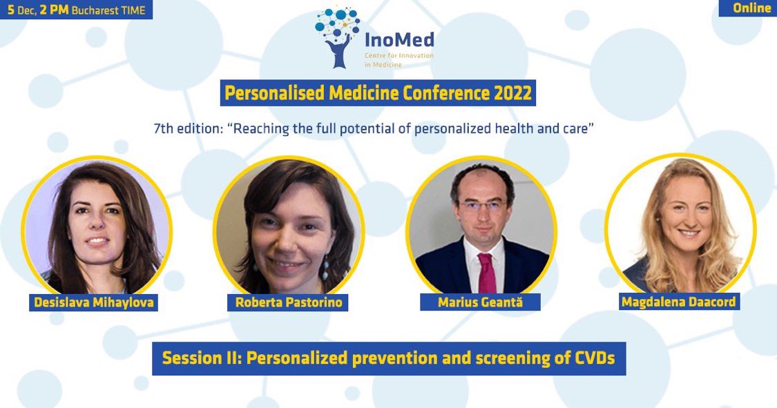 MGeanta's tweet photo. Register now for the 7th edition of Personalised Medicine Conference featuring a special session on personalised prevention and screening of cardiovascular diseases.  Registration: https://t.co/LRmCiTnmpI https://t.co/vHn5bol6ek
