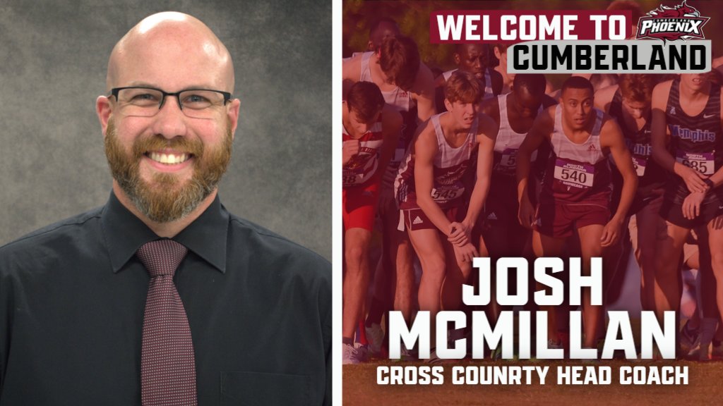 Director of Athletics Ron Pavan names Josh McMillan the head coach of the Cumberland Men's and Women's Cross Country teams. 

Welcome to Cumberland, Coach!

More ➡️bit.ly/3VmOGhT