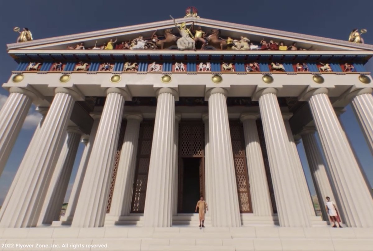 Our digital reconstruction of the Athenian #Acropolis (notional date: 330 BCE) was created as the principal resource for our virtual tour of the Acropolis! You can experience the tour in Yorescape now! #Greece #Classics #GreekHistory #Athens #History #AncientGreece