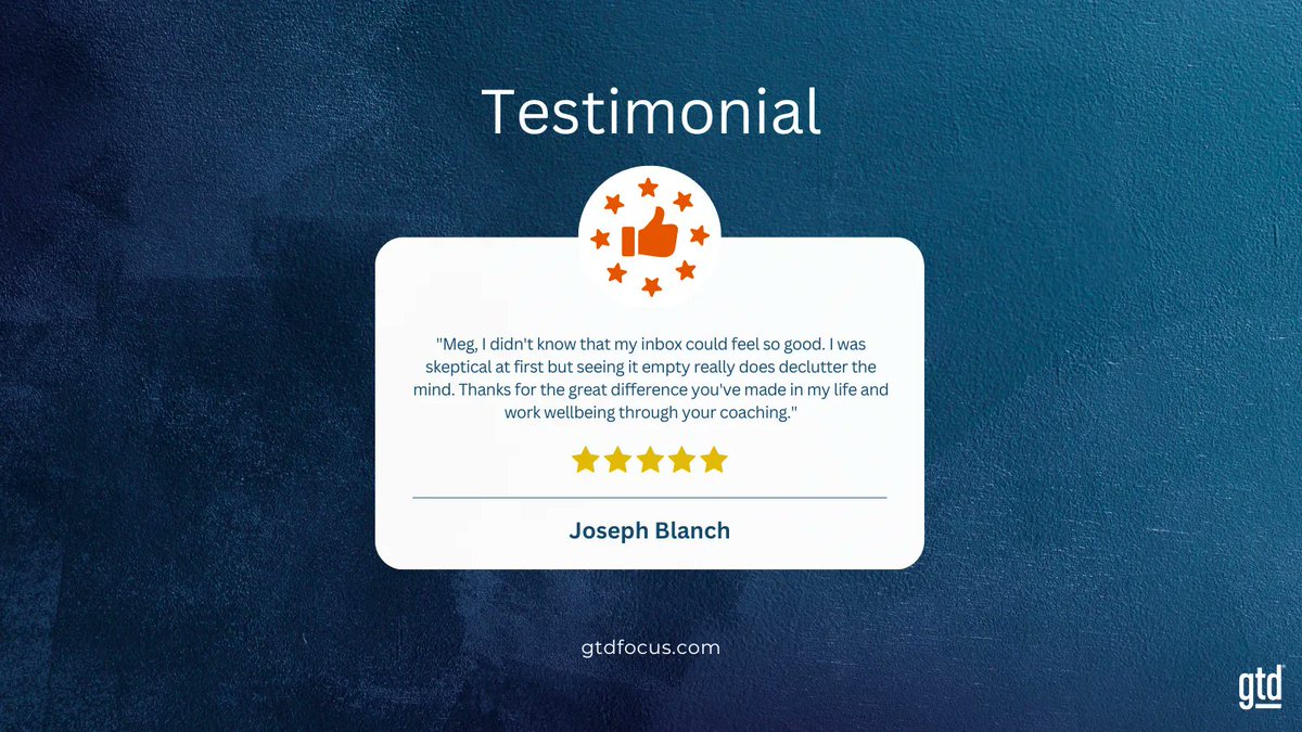 gtdfocus's tweet photo. Read about more success story at https://t.co/3dvgV3GlLr 🤩 #testimonial #gtdcoacing #gtdfocus https://t.co/JFt9fVbPWS
