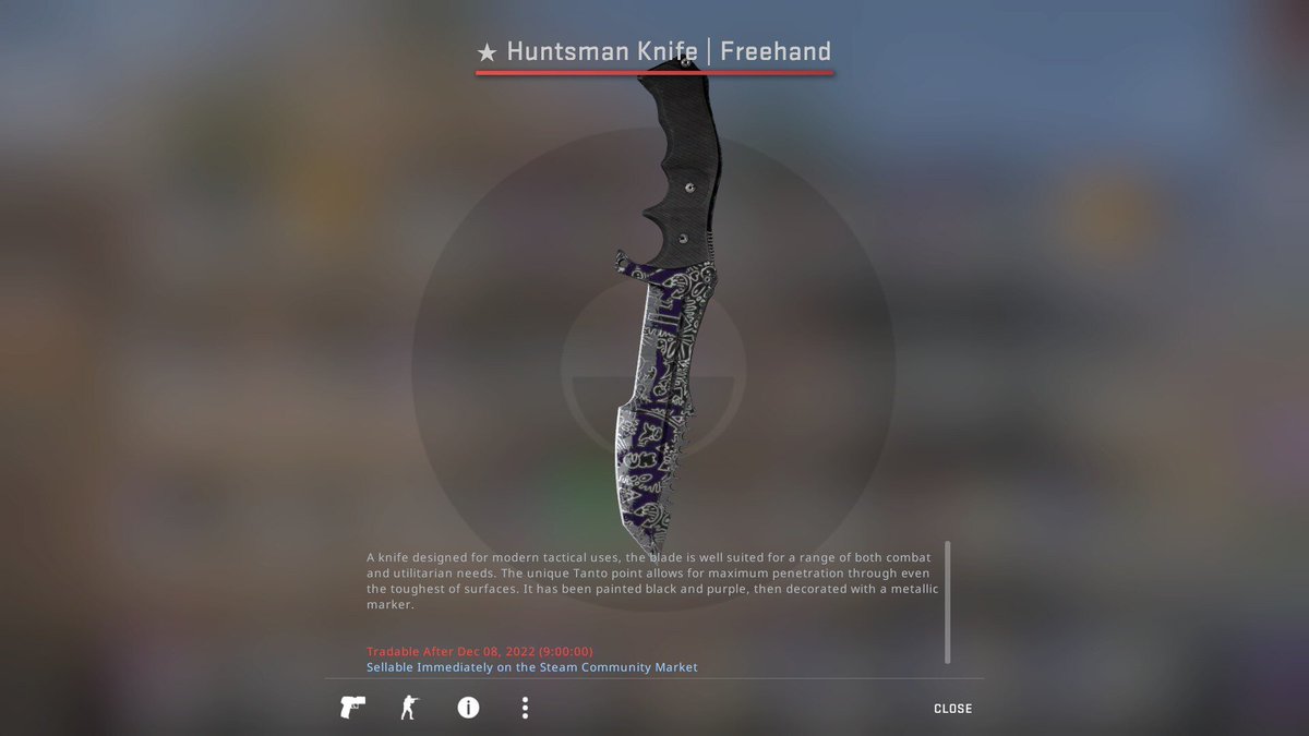 complex_anti's tweet photo. doing a giveaway on this huntsman knife freehand requirments to join
1. Follow me on youtube:https://t.co/E28I9ojWUT
2. Like and Retweet this post
3. tag at least two friends on this post
4. join my discord https://t.co/uf6Z15YMaP
will be rolled 24 or 25th december #CSGOGiveaway https://t.co/F777z6HXxu