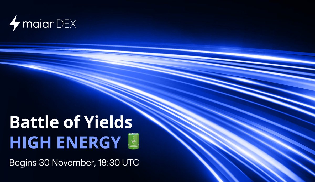 beniaminmincu's tweet photo. xExchange &amp; MEX 2.0 are ready to be stress tested.

The Battle of Yields “HIGH ENERGY 🔋” event is LIVE 🔥

Testing prize pool: $10,000 in $EGLD https://t.co/SFQ4arnBso