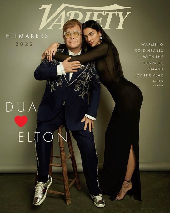 1 pic. DUA ❤️ ELTON ~ waking up to this cover after a 13hr slumber had me wondering if I was still dreaming