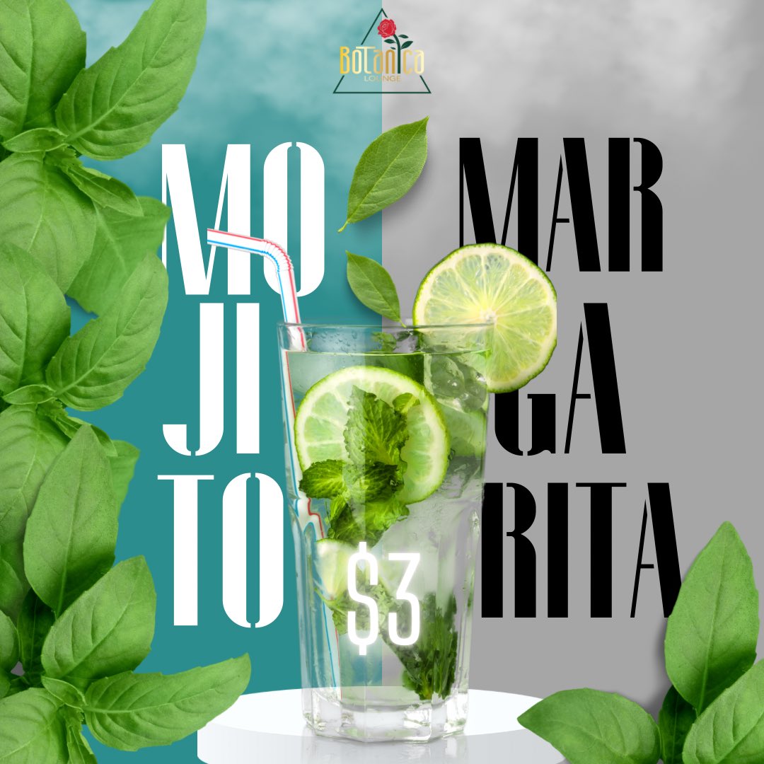botanicalounge_'s tweet photo. Miércoles de Mojitos/ Margaritas a $3 y Cervezas de lata a $1.50 (Hasta que duren) 🔥

De 8PM A 11:30 PM 🔥

See you tonight! 👀 https://t.co/h98pjjwhuV