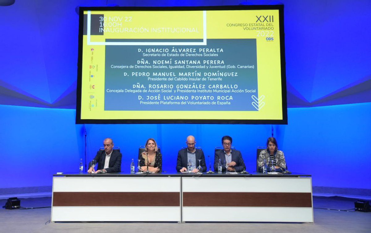 noepmp's tweet photo. Más de 400 personas en el Congreso Estatal de Voluntariado que hoy hemos tenido el honor de inaugurar en Santa Cruz de Tenerife, la sede de este año.

Una manera de celebrar el compromiso de tanta gente y tantas entidades por construir una sociedad mejor. https://t.co/4M5mB65Bo9