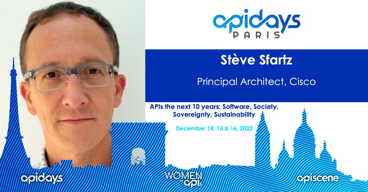 It's all about best practices &amp; lessons learned when standardizing on OAS for organizations with a massive internal &amp; external-facing API portfolio. Join Stève for his session: The 12 Facets of the OpenAPI Specification
Register: cs.co/9007MCCNZ with CISCO50 for 50% off!
