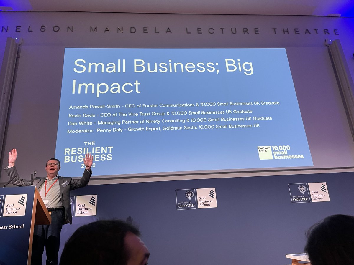 Three days packed full of resilient people and their business brought their  high ENERGY to <a href="/OxfordSBS/">Saïd Business School</a> a massive thank you to all the teams and people involved who diligently crafted the sessions, lectures, events and keynotes.  #10KSBUK <a href="/GS10KSmallBiz/">10,000 Small Businesses</a>