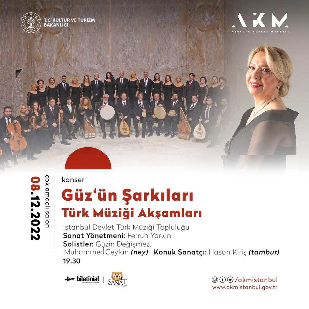 8 Aralık 2022
Saat 19.30
AKM
(Çok amaçlı salon)
