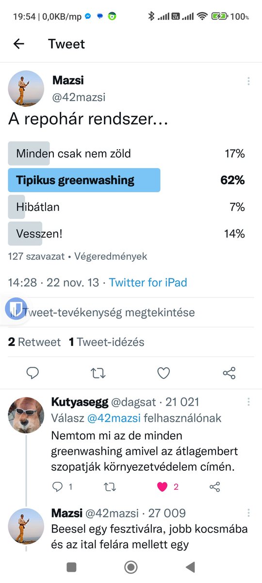42mazsi's tweet photo. Köszi a válaszokat!
Nem csak ebben zavar 20-30 drágán vett zseton a házban. 
Aki pedig nem érintett, az figyelje a kávézókban feltűnő papír repohár rendszert, mert a gdp-t tovább kell pörgetni, gyerekek!
Nagyok vagytok! https://t.co/qa6jOHBG0a