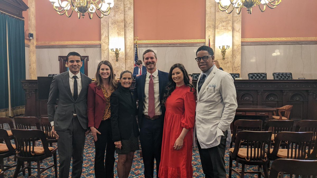 AmHeartOhio's tweet photo. Thank you to our amazing volunteers who testified in front of the Ohio Senate Health Committee today in support of House Bill 431
Thank you Dr. Syed Zaidi, Jeri Ward, Dr. B.J. Hicks, Dr. Brett Kissela, and Mark Matasic for your testimony and support today.
#strokeawareness https://t.co/BqTA4gCzyK