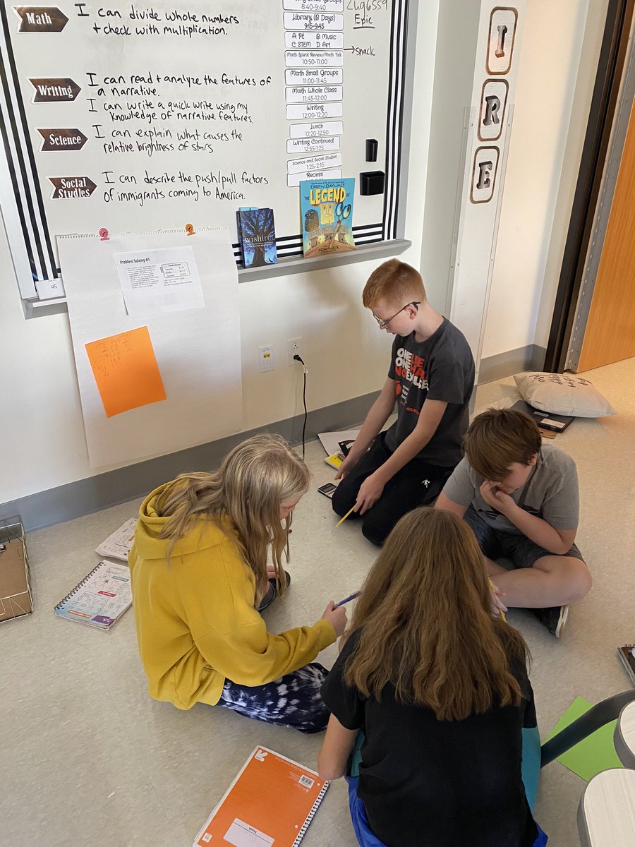 THEMrsHull's tweet photo. Mathematicians at work with some problem solving! #engageSDOW https://t.co/1K4iMskGv7