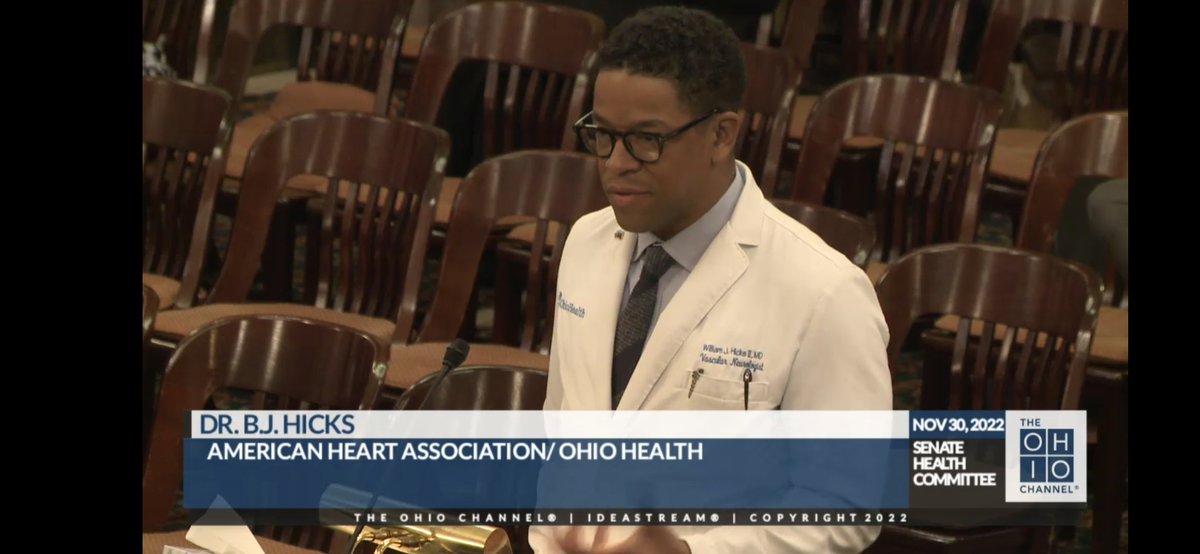 AmHeartOhio's tweet photo. Thank you to our amazing volunteers who testified in front of the Ohio Senate Health Committee today in support of House Bill 431
Thank you Dr. Syed Zaidi, Jeri Ward, Dr. B.J. Hicks, Dr. Brett Kissela, and Mark Matasic for your testimony and support today.
#strokeawareness https://t.co/BqTA4gCzyK