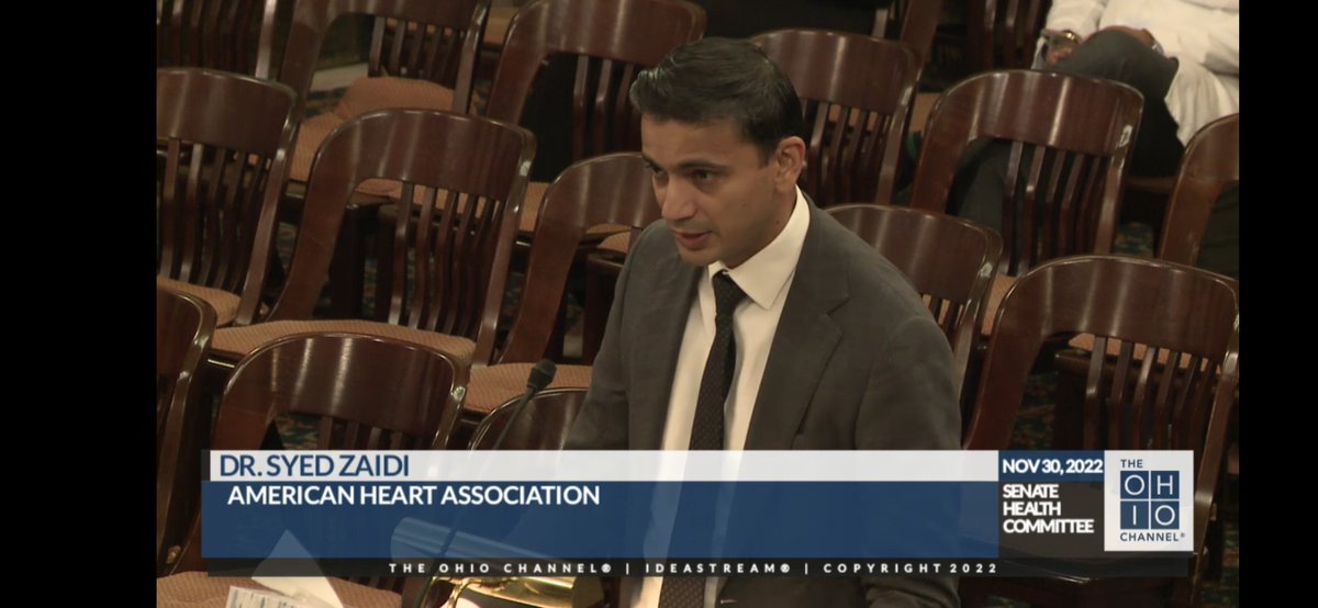 Thank you to our amazing volunteers who testified in front of the Ohio Senate Health Committee today in support of House Bill 431
Thank you Dr. Syed Zaidi, Jeri Ward, Dr. B.J. Hicks, Dr. Brett Kissela, and Mark Matasic for your testimony and support today.
#strokeawareness