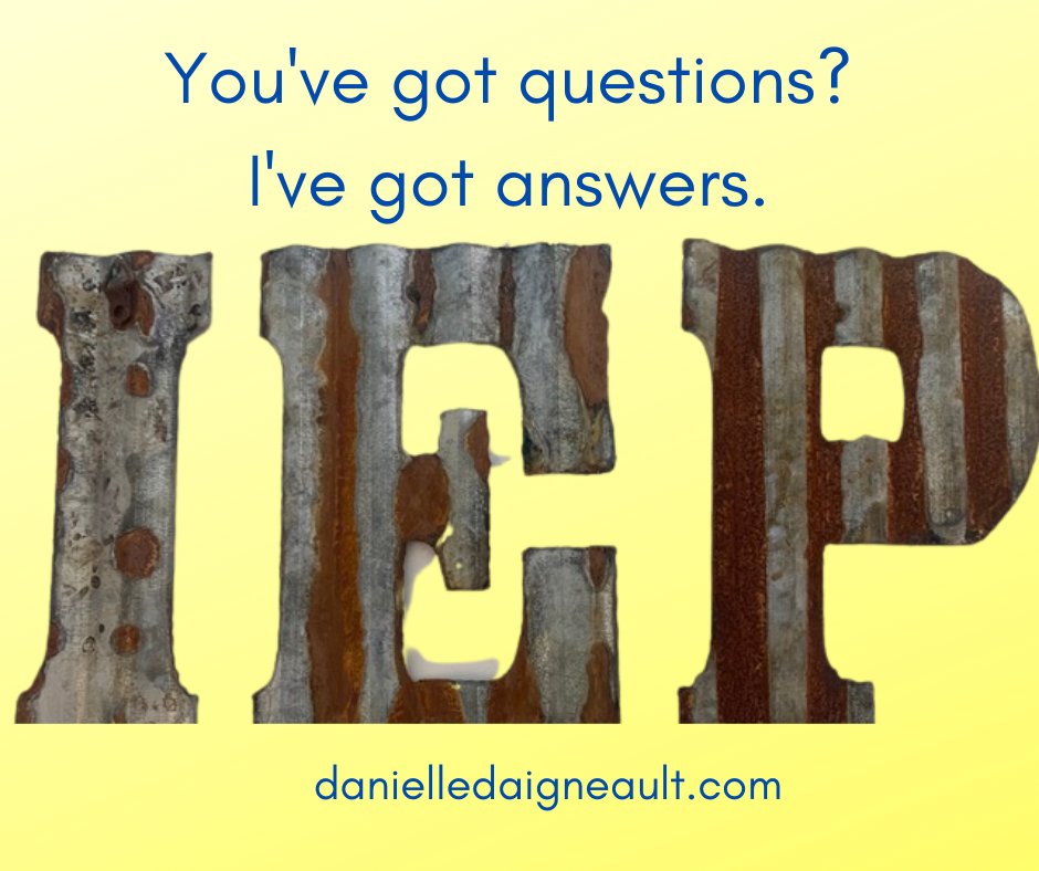 Let's do a free 15 minute consultation to see if I can help level up your child's IEP and programming.  

#iep #specialeducation #parents #specialneeds #teacher #family #autism #adhd