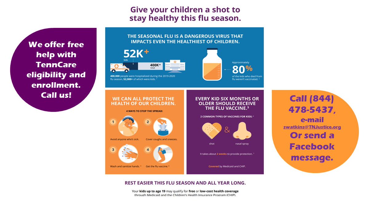 We all likely know someone who spent Thanksgiving under the weather. Make sure your loved ones are protected.

If you need assistance with TennCare eligibility and enrollment for your child, visit insureourkids.org.