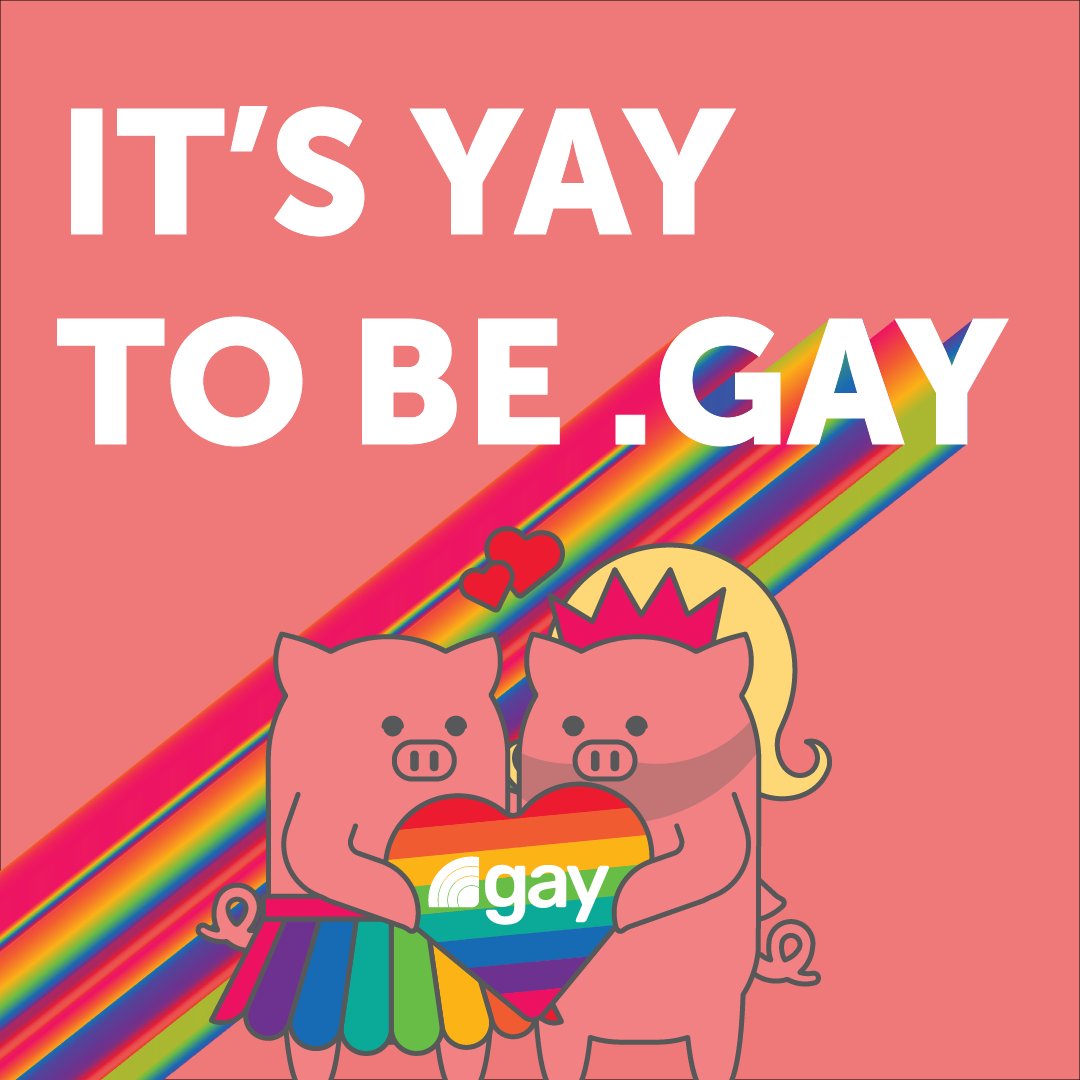 Be free to live your best life in a safe space with a .gay domain! 🌈 Porkbun and @dotgay stand for an inclusive, welcoming future for all. Grab yours at: porkbun.com/tld/gay

#PorkbunDomains #DotGay #DotGayCommunity