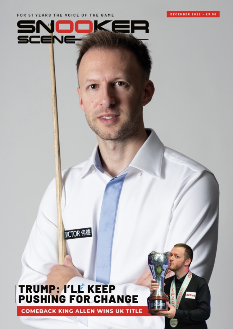 snookerscene's tweet photo. The December issue of Snooker Scene is on the way and features a wide ranging interview with Judd Trump. Among the other treats, David Hendon's column, nostalgia from Michael McMullan and Nick Metcalfe's diary. Plus full coverage of the UK Championship.
#SnookerScene https://t.co/Q3jbGE34af