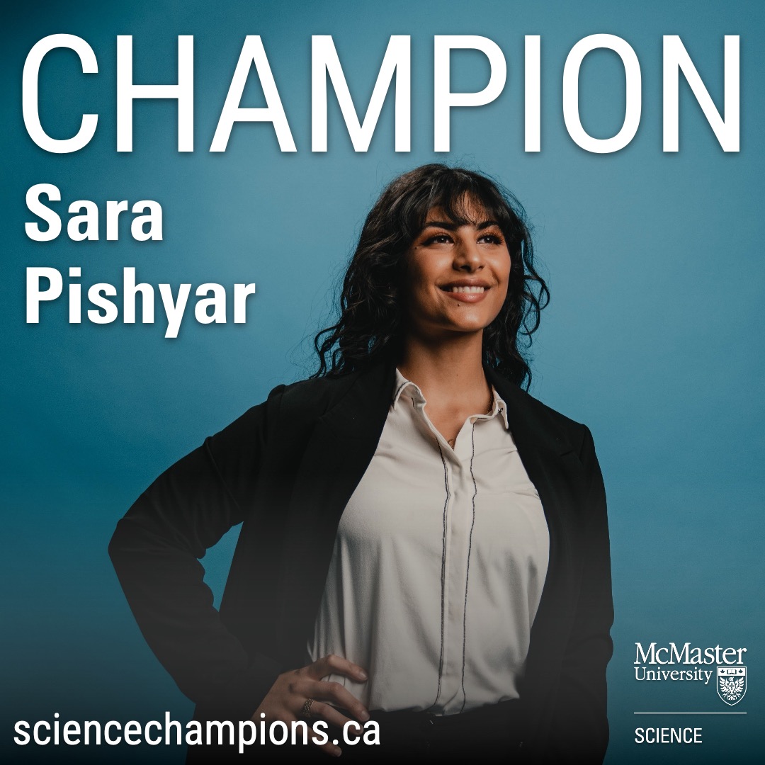 McMasterScience's tweet image. Sara Pishyar champions science as a volunteer with Let&apos;s Talk Science. An award-winning national charitable organization, it focuses on education and outreach to support youth development.

Visit sciencechampions.ca to learn more.

#mcmasterscience #sciencechampions