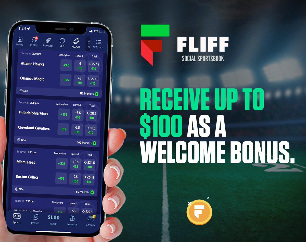 NBA SPECIAL,  <a href="/Fliff/">Fliff</a> , RECEIVE UP TO $100! 🏀

Fliff Social Sportsbook is giving up to $100 AWAY to whoever signs up FOR A LIMITED TIME! 🏆  

Sign up HERE using Promo Code “STEEL25” : fliff.app.link/cWqOLPyxYsb 📈  PROMO ENDS SOON! 🤝
