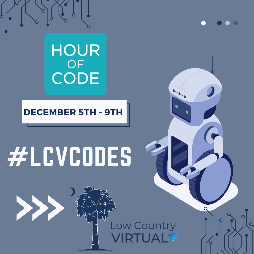 LCVirtualSchool's tweet image. 👏Low Country Virtual Teachers 👩🏫 + Students 🙋♂️ are BEYOND ready for the #HourofCode2022 festivities 🥳 #EveryoneCanCode #HourofCode #onlinelearning #LCVleads #LCVcodes #computerscience #kidscancode