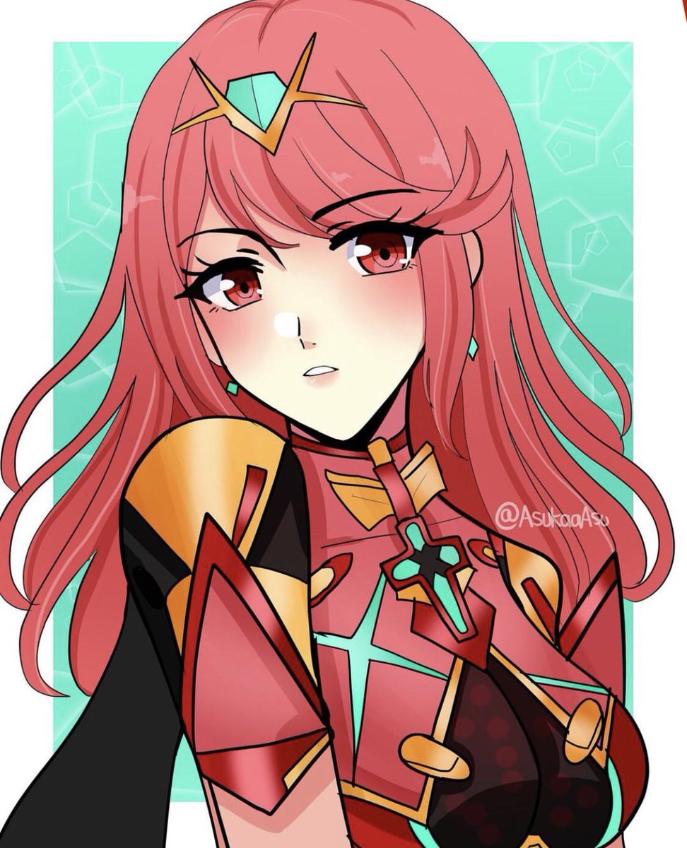 Asu on Twitter: "Some old Mythra Pyra art for Xenoblade Chronicles 2