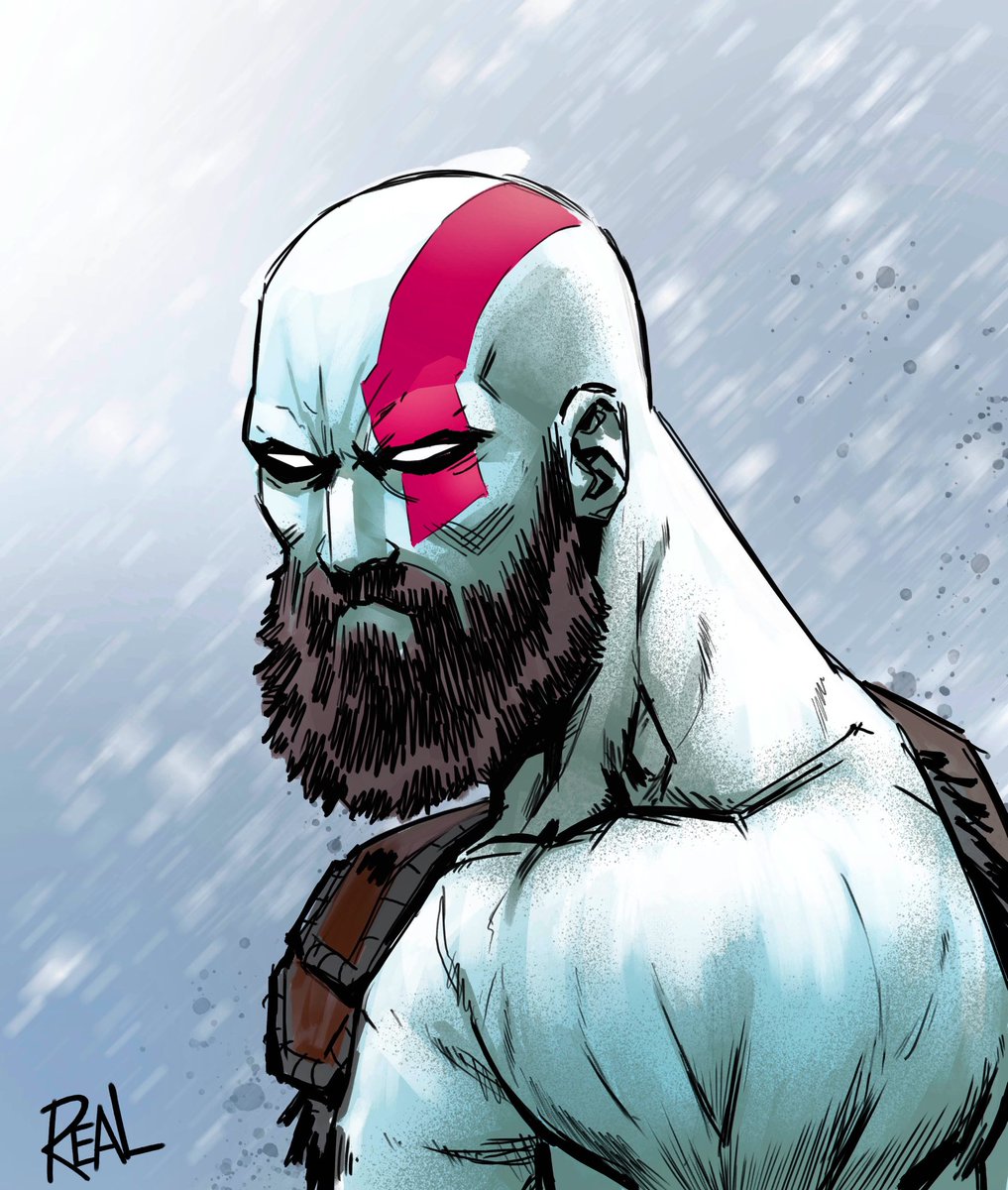 Kratos vs Thor - God of War Ragnarok” by Gabriel Varz - Nerds Love Art
