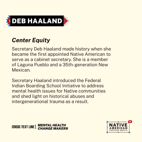 shocktalk__'s tweet photo. 🥳🎉 Pila:húk to @CrisisTextLine for highlighting the work and contributions of our amazing co-founder @suttonking_ alongside United States Secretary of the Interior @SecDebHaaland.

You are both powerful change makers for Indian Country! https://t.co/rt7QDjbr18