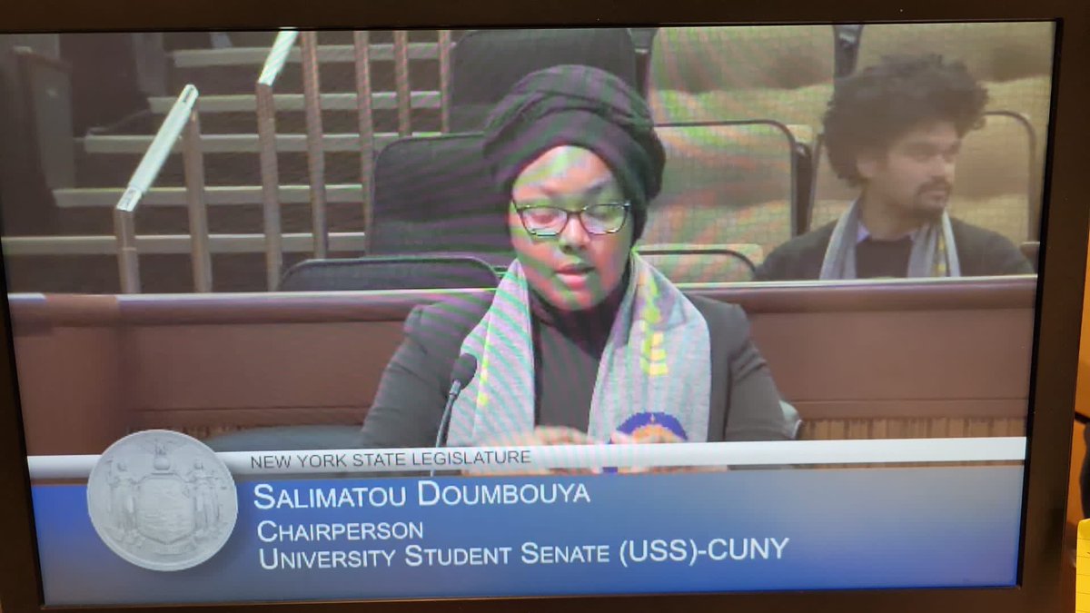 IamSalimatouD's tweet photo. The students speak with sincerity! The students speak with conviction!
This was my first in-person hearing and it was particularly meaningful to speak on Mental Health in Higher Education. #mentalhealth for #cunystudents https://t.co/ogI74s63kD