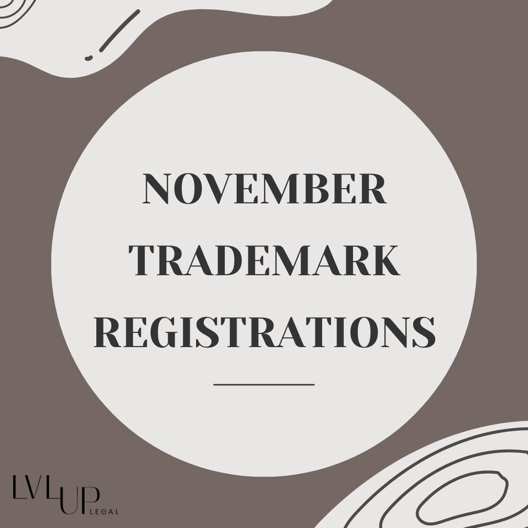 LVLUP_Legal's tweet photo. Congratulations to our #clients for receiving their Official #TrademarkRegistrations from the #USPTO! Companies featured include Booz Box Cocktails, Journey Home, Desi Galli, Achamaal, Notedd, SPRHRA, and Wall and Wall!

#lvluplegal #lawfirm #trademark #trademarkattorney https://t.co/sVlDsEmFeU