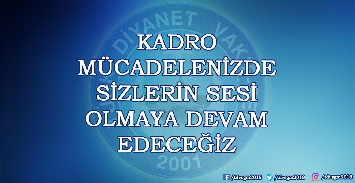 #KadroVekilİmamlarınHakkı