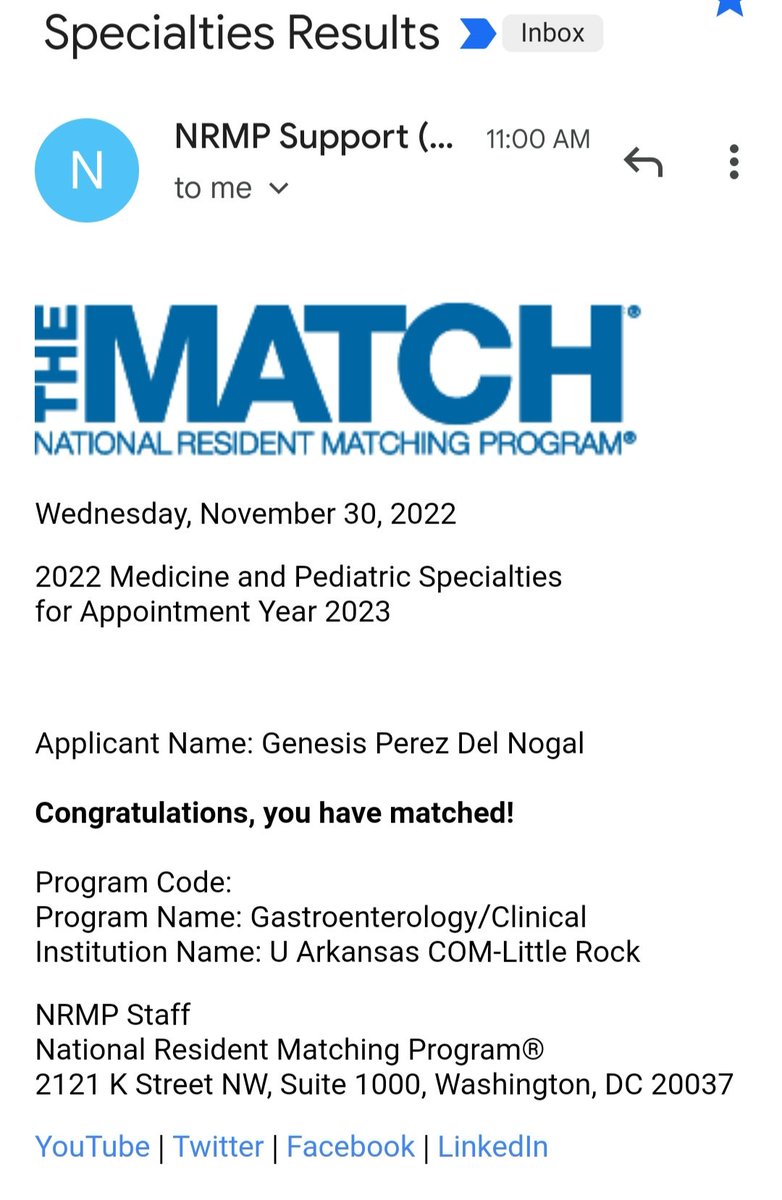 Thank you God! Dreams do come true. This Venezuelan girl is going to be a Gastroenterologist #GImatch #GItwitter #fellowshipmatch #Match2023 #futureofgi