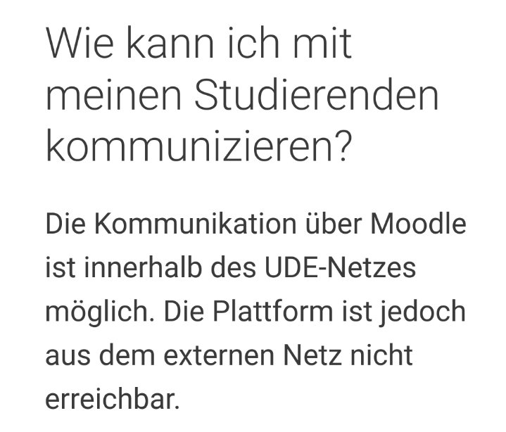 Klingt so, als hätte die <a href="/unidue/">Uni Duisburg-Essen @unidue.bsky.social</a> jetzt so eine Art Intranet. Das wäre ja schon einmal großartig und ein Riesenschritt hin zum Normalbetrieb der Lehre. uni-due.org/udeoffline/umg… #UDEoffline