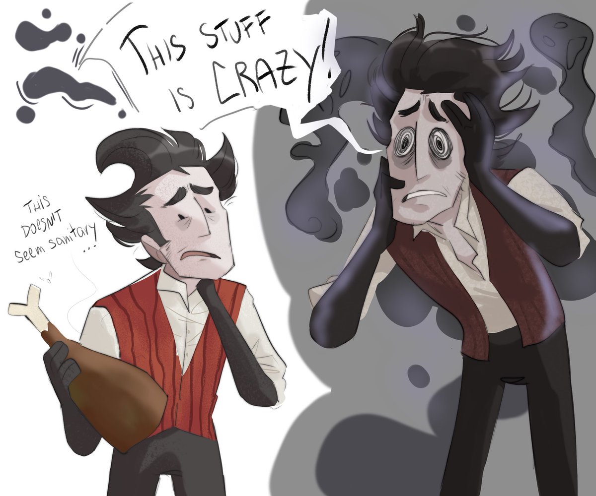 I relate to #Wilson on a personal level, doodling him is therapeutic #dst #dontstarve <a href="/klei/">Klei</a>