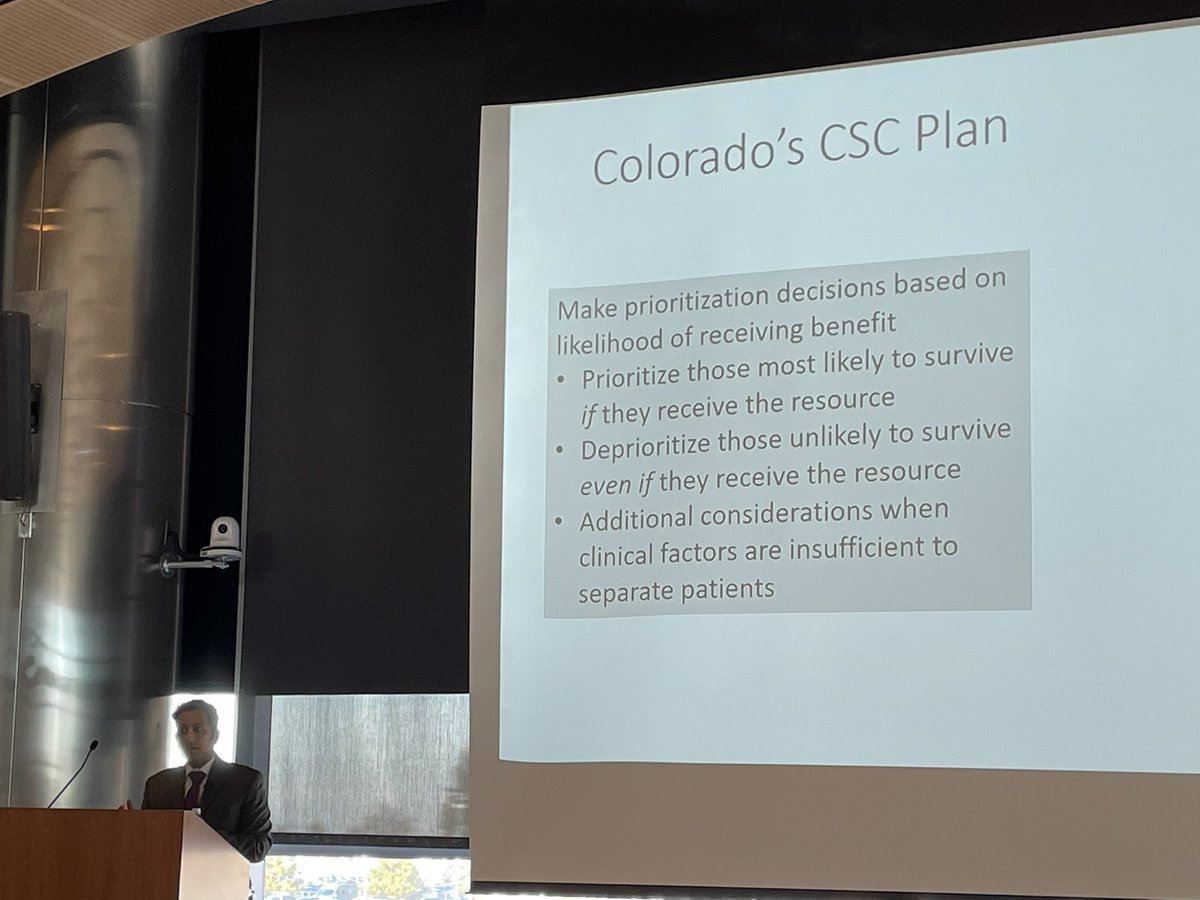 DenverHealthPCC (@denverpcc) on Twitter photo #CrisisStandards expert #AnujMehta authoritative #GrandRounds presentation presented the paradigm for equitable scarce medical resource allocation <a href="/DenverHealthMed/">Denver Health</a> <a href="/CDPHE/">Colorado Department of Public Health & Environment</a> <a href="/CU_PSCCM/">CU Pulmonary & Critical Care Medicine</a> <a href="/cu_medicine/">CU Medicine</a> <a href="/CUInternalMed/">CU Internal Medicine</a> #CrisisStandards expert #AnujMehta authoritative #GrandRounds presentation presented the paradigm for equitable scarce medical resource allocation <a href="/DenverHealthMed/">Denver Health</a> <a href="/CDPHE/">Colorado Department of Public Health & Environment</a> <a href="/CU_PSCCM/">CU Pulmonary & Critical Care Medicine</a> <a href="/cu_medicine/">CU Medicine</a> <a href="/CUInternalMed/">CU Internal Medicine</a>