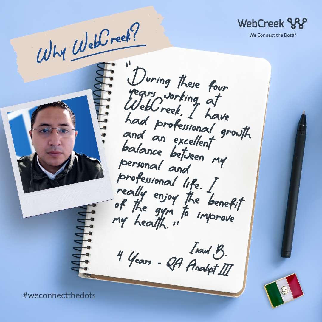 WebcreekTech's tweet photo. Don’t take our word for it! Hear from others who have joined our team. Working with WebCreek means growing professionally and personally each day 💪 
.
https://t.co/hYbsP5WUJ8
#webcreek #webcreekers #techtalent #becomeawebcreeker #remotework #workremotely #remote https://t.co/utufwFzFXM