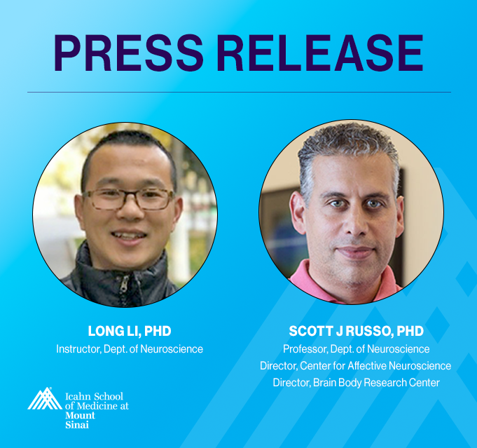 SinaiBrain's tweet photo. PRESS RELEASE: NEW STUDY in @nature by Long Li, PhD (@Long92335990) & @ScottRusso_CAN provides an important foundation for understanding neural mechanisms underlying post-trauma social reward processing. GREAT WORK by the #RussoLab! LEARN MORE👉https://t.co/cax5LEecuf https://t.co/iP1k7cySCC