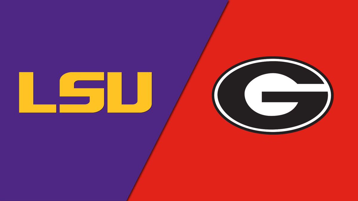 Hampdx's tweet photo. #SEC #LSUvsGA
@CBSSports: Brad Nessler, Gary Danielson @JennyDell_
@westwood1sports: @MikeWattsOnAir @drack48 @OliviaDekker https://t.co/yh8FbefQIa
