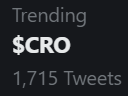 LET'S #CRO OOOO!!! Trending 🔥 $CRO 🔥