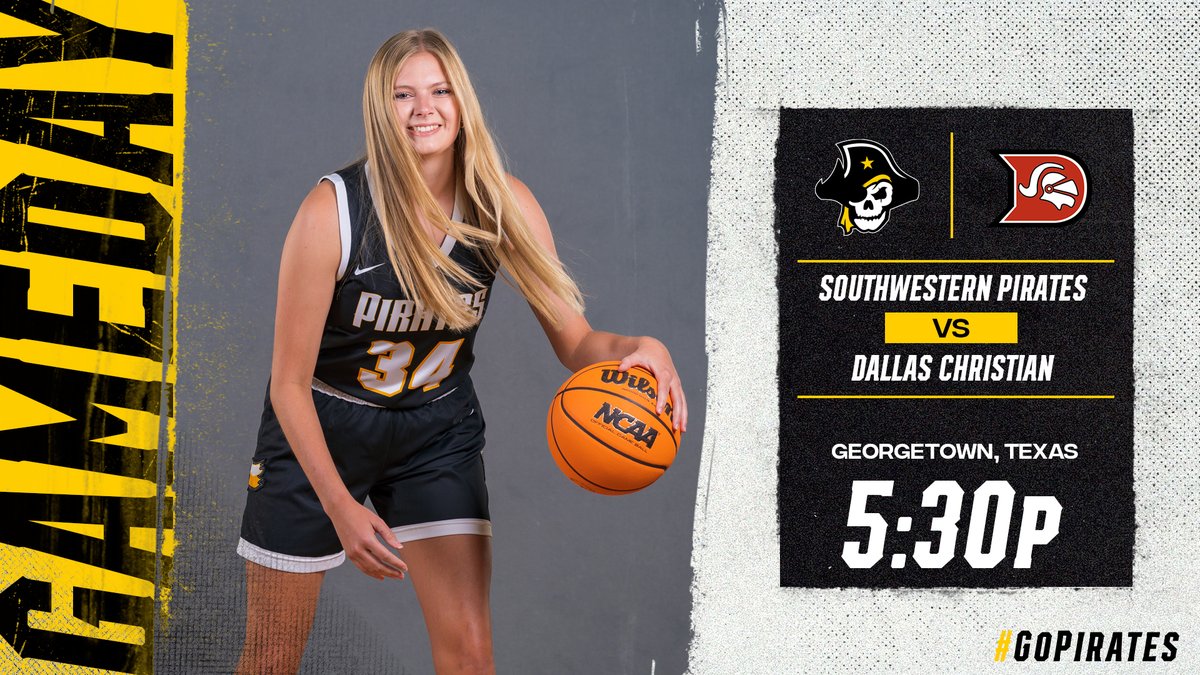 SUPirates's tweet image. #GAMEDAY | @SUPiratesWBB
🆚@_dallaswbb
⏰5:30 PM
📍 Georgetown, Texas
📺 portal.stretchinternet.com/swu/
📊